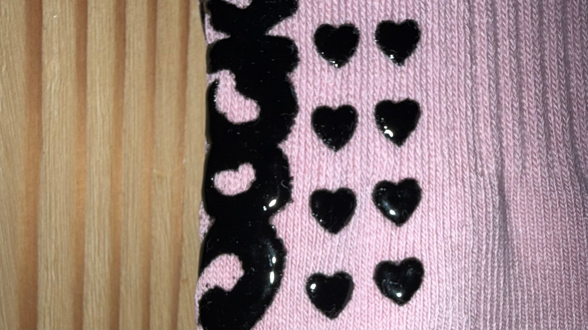 PINK HEART PILATES SOCKS